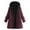 Wine, variant on Lindreshi Jackets for Women Casual Fall Women's Long Sleeve Fleece Colorblock Hooded Drawstring Pocket Zip Jacket Top Blouse