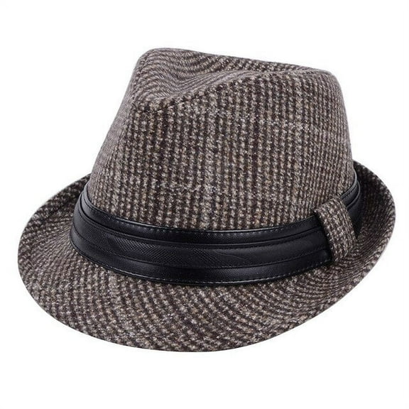 CoCopeaunt The New Fall/winter Men’S Jazz Hat, The Old-Fashioned English Gentleman’S Hat, The Little Woollen Top Hat Girl