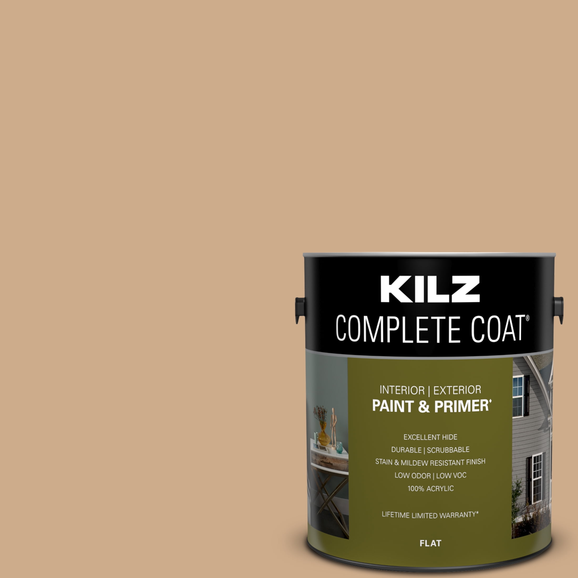 Peanut Shell, KILZ Complete Coat Interior/Exterior Paint & Primer, 1 Gallon #LC230-02