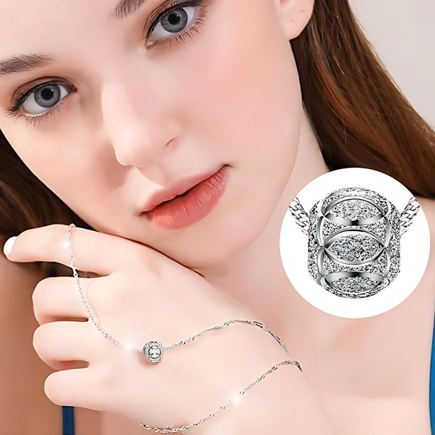 Collar para mujer, joyería para mujer, collar chapado en cuentas de transferencia, collar de cuentas, cadena para mujer, joyería para mujer, collar de temperamento, regalo de joyería, regalo de moda p