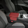 thumbnail image 2 of Car Center Console Cover, PU Leather Pad Protector With 2 Storage Bags, 2025 New Universal Car Center Console Armrest Cover for Vehicle, Car Interior Accessories, Wine, 2 of 6