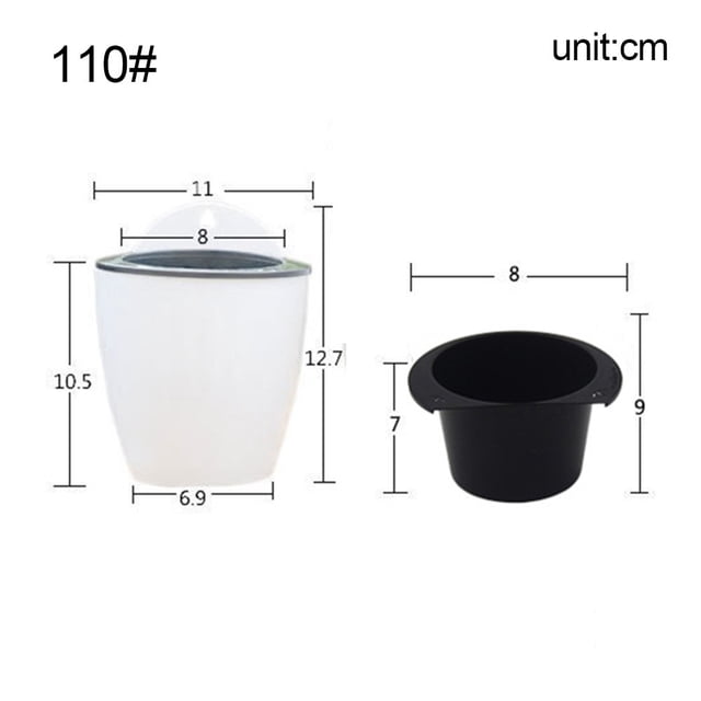 Auto Self Watering Hanging Plastic Flower Pot Layers Gardening Wall