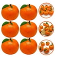 thumbnail image 3 of FONDOTIN Artificial Oranges for Decoration 6Pcs Lifelike Orange Color, 3 of 8