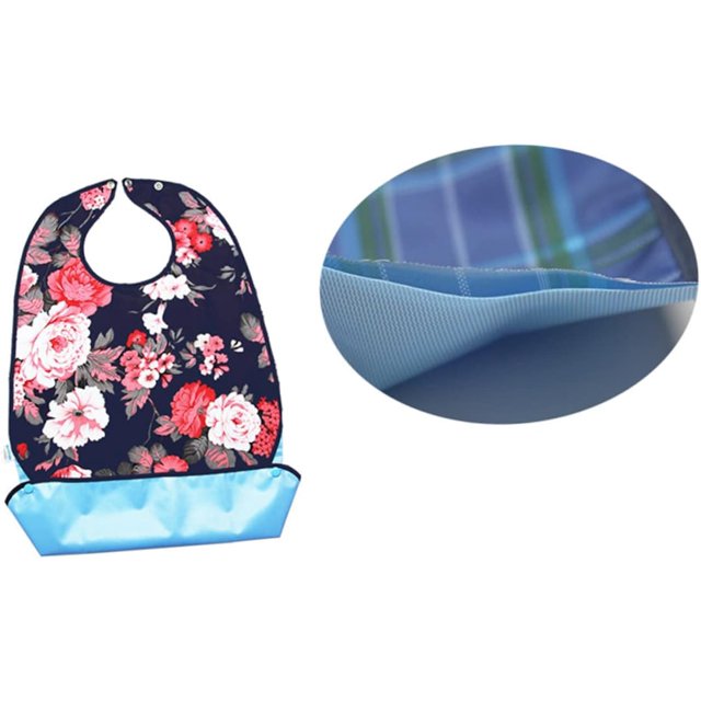 Baberos premium para adultos: baberos para adultos, hombres y mujeres; Paño para comer para personas mayores y discapacitados, ajustable, protectores de ropa con babero