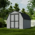 thumbnail image 3 of Little Cottage Co. 8x10 Value Gambrel Barn with 4 ft. Sidewalls with Floor, Outdoor Wood Storage Shed Do-It-Yourself Precut Kit, 3 of 14