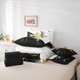 thumbnail image 6 of Castle Fairy Flying Butterflies Bedding Comforter Set,Abstract Feather Queen Bedding Sets, 6 of 8