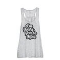 thumbnail image 1 of Thread Tank Im Yours Youre Mine Women's Sleeveless Flowy Racerback Tank Top Sport Grey Large, 1 of 5