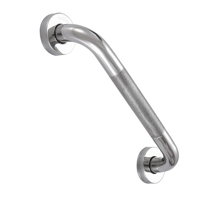 Transemion Shower Balance Bar with Textured Handle Safety Non-slip Bathroom Handrail Home Improvement Hand Grip Household Hotel Using No.3