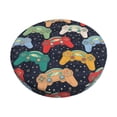 thumbnail image 1 of Honeii Retro Video Game Pattern Bar Stool Covers-Round Stools Seat Covers, Washable Stool Cushion Slipcover Elastic Bar Chair Covers-14 inch, 1 of 7