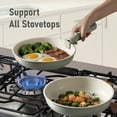 thumbnail image 4 of Carote 4 Pcs Nonstick Cookware Sets, Pots and Pans Set with Detachable Handles, Oven Safe, Induction Cookware, Stackable Kitchen Cooking Set, Green, 4 of 7