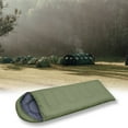 thumbnail image 4 of Sac de Couchage Enveloppe Portable Thermique avec Sac de Compression pour l'Eau pour la Randonnée, le Camping par Temps Froid, la Randonnée Sac à Dos Adulte - Vert, 0,95 kg, 4 of 9