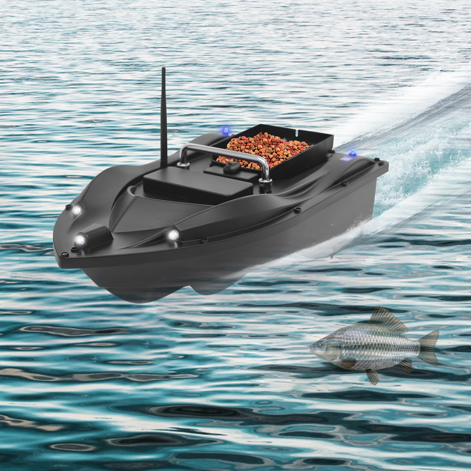 48.5*26.5*16cm ABS Remote Control Bait Boat Multifunctional Fishing Bait Boat with GPS