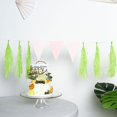 thumbnail image 2 of Efavormart 12 PCS Pre-Tied Paper Fringe Tassel Garland, Paper Tinsel Curtains for Wedding Birthday Party Dance Banquet Event Decoration - Apple Green, 2 of 11