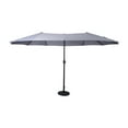 thumbnail image 6 of Merrick Lane 15 FT Triple Head Umbrella for Patio Use with Easy Lift Crank Handle in Gray, 6 of 9
