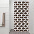 thumbnail image 2 of White Buffalo Pattern Shower Curtain 36"x72" ,Bathroom Decorative Shower Curtains Set with 12 Hooks,Modern Waterproof Washable Shower Curtain, 2 of 6