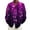 B-Dark Purple, variant on Shirts Men Star Print Long Sleeve Button Down Party Lapel Party Loose Clothing