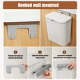 thumbnail image 6 of Kitchen Trash Can, Step-On Garbage Can with Lid, Tall Kitchen & Bathroom Trash Can, Small Office Waste Bin, White - Xuniizn, 6 of 7