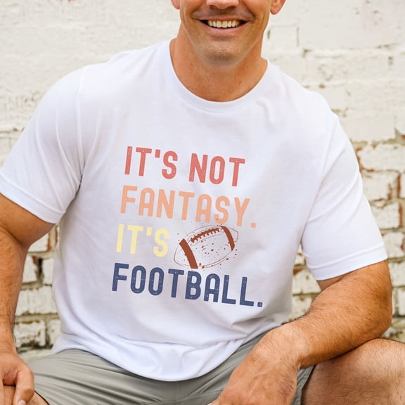 It's not Fantasy It's Football Shirt, Fantasy Draft Tee, Unisex Fantasy Football Shirt, Gift for Football Fan, Funny Fantasy Football Shirt (Colors:Athletic Heather; Sizes:L;)