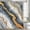 gray, variant on Marble Grey and Gold Dreamy Ink Art Shower Curtain, Abstract Luxury Modren Shower Curtains for Bathroom,Fabric Bath Curtain with Hooks, 72x72in