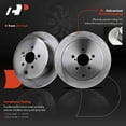 thumbnail image 2 of A-Premium Front Disc Brake Rotors Set Compatible with Hyundai Azera 2012-2017, Nexo 2019-2021, Sonata 2015-2019, Tucson 2015-2017 & Kia Cadenza 2014-2016, Optima 2011-2019, Sportage 2017-2021, 2 of 8