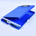 thumbnail image 2 of Clip Board Organizer Clipboards with Storage Nursing Clipboard Foldable File Folder Plastic Clipboard (Blue), 2 of 8
