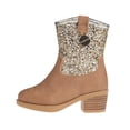 thumbnail image 6 of bebe Comfortable Western Riding Boots for Toddler Girls, Tan (Size 10), 6 of 7