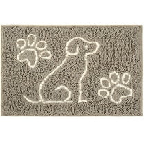 Noahas Indoor Door Mat Entryway Rug Traps Mud and Water, Chenille Doormat for Muddy Shoes and Dog Paws, Machine Washable Doormat, Front Door Mat, Busy Area Dog Rugs for Floors, Entrance, 30x48 Beige