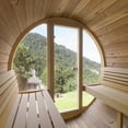 thumbnail image 3 of SaunaLife Model E7G Sauna Barrel Glass Front ERGO Series Sauna Barrel 71"x81" Glass Front, 3 of 10