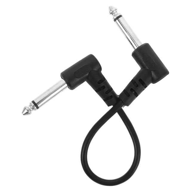 Miangastore Guitar Pedal Patch Cables Guitar Cable Black PVC Plug and Play for Hobbyists 1Pcs