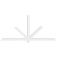 thumbnail image 2 of 96"W x 44"H x 4"D x 4"F, 11/12 Pitch, Kennewick Architectural Grade PVC Gable Bracket, 2 of 8
