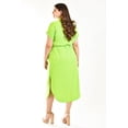 thumbnail image 3 of Vestido camisero Roman Fashion Tallas Extras 2137 Verde Lima 42, 3 of 6