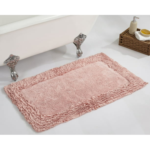 Better Trends Shaggy Border Bath Rug 24" X 40" Pink