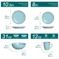 thumbnail image 3 of vancasso, 48-Piece Stoneware Dinnerware Set, Blue Dinner Set, for 12, 3 of 8