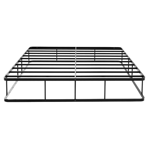 East West Furniture Dothan Traditional Metal Full Bed Frame in Black