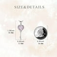 thumbnail image 5 of MYSTICPOEM Heart Key 925 Sterlin Silver Necklace Pink Love Key Jewelry Gift for Women Christmas Birthday, 5 of 6
