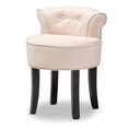 thumbnail image 1 of Baxton Studio Cerise Petite Chaise d'Appoint en Tissu Beige, 1 of 9