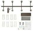 thumbnail image 4 of 43457CLP Kichler Lighting Braelyn - 8 Light Linear Chandelier - with Vintage Industrial inspirations - 11.5 inches tall by 15 inches wide-Classic, 4 of 5