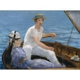 thumbnail image 2 of Édouard Manet 18x14 Gold Ornate Wood Frame and Double Matted Museum Art Print Titled - Boating (1874), 2 of 4