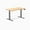 Bamboo / Space Gray, variant on Desky Dual Ergo Edge Sit Stand Desk - Bamboo / 60 X 30 Inches / Space Gray