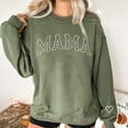 thumbnail image 4 of NAZENTI Embroidered Mama Sweatshirt, Mothers Day Sweatshirt Gifts for Mom Mama, Embroidered Crewneck Sweatshirt for Women, 4 of 6