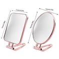thumbnail image 3 of Desktop Foldable Makeup For Female Student Dormitories Double Small With Hanging Makeup,Gold Makeup Magnifying Glass, 3 of 4