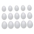 thumbnail image 4 of Huevos de espuma para manualidades, blancos, lisos, versátiles, suministros para manualidades de huevos de Pascua 15 piezas mixtas, 4 of 7
