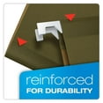 thumbnail image 3 of Extra Capacity Reinforced Hanging File Folders, 4", Legal Size, Standard Green, 1/5 Cut, 25 per Box (04153x4), 3 of 7
