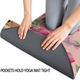 thumbnail image 3 of Golden Retriever with Flowers Hot Yoga Mat Towel Non Slip for Hot Yoga - Quick-Drying Yoga Mat Cover with 4 Corner Pockets with Travel Bag - Hot Yoga Towel Non Slip 70"x26", 3 of 6