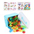 thumbnail image 1 of 200 Pcs Disques de Construction en Neige Emboîtables Jouet de Table Parent-Ado Activité Interactive-HAPDEN, 1 of 4