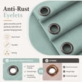 thumbnail image 4 of Kimunuk Outdoor Replacement Curtains for 12' X 14' Gazebo, Waterproof 4-Panels Calcite Blue Gazebo Universal Privacy Sidewall Curtains with Zipper for Patio Garden Backyard, Curtain Only, 4 of 9