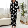 thumbnail image 2 of Top-kevin Latkes Love Challah Season Women's Long-Sleeve Shirt And Full-Length Bottom Pajama Set, 2 of 12