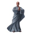 thumbnail image 2 of Estatua de Buda,Adorno de escritorio de figuras de monje joven de cerámica,Regalo de inauguración de la decoración de la estatua del monje,Figura de monje chino de arcilla de Estilo B mayimx Estatua de Buda, 2 of 9