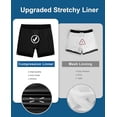 thumbnail image 2 of UZMOG Mens Swim Trunks,Mens Bathing Suit Swim Shorts with Compression Liner Pockets Quick Dry Swim Trunks Men, 2 of 8