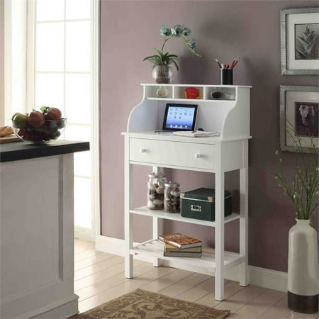 Convenience Concepts Office and Kitchen Storage Desk, White
